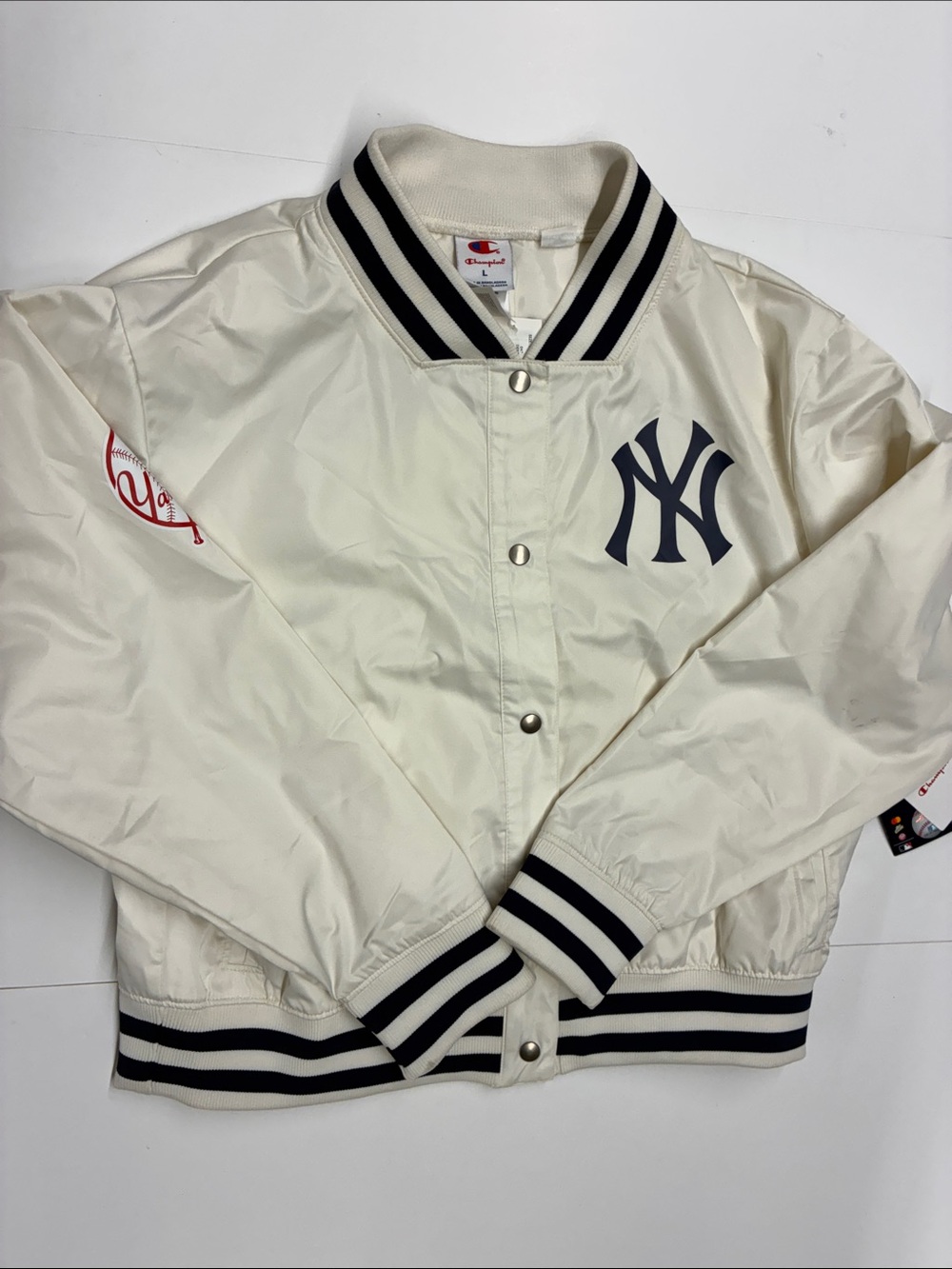 NEW Champion MLB Officially Licensed New York Yankees Bomber Jacket Size Large